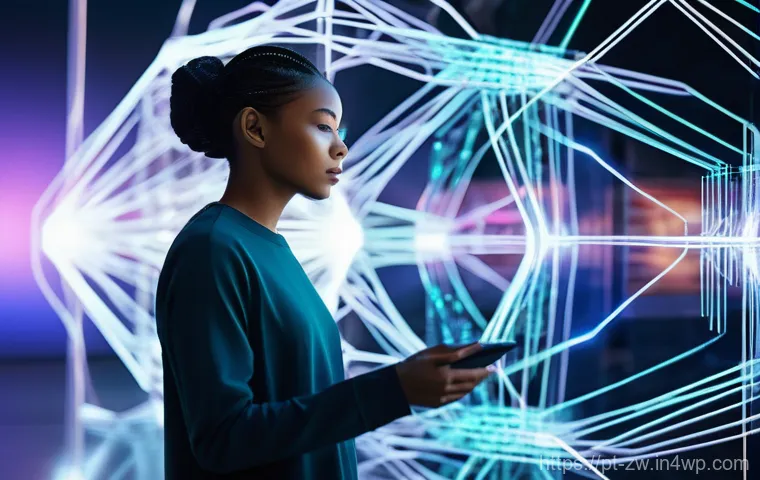 우수한 지식 구조화 사례 분석 - **Prompt:** A focused professional in a modern, well-organized home office, surrounded by multiple d...