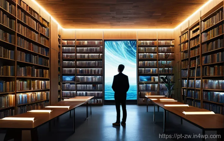 지식 관리의 개념과 발전 방향 - **Prompt 1: From Data Deluge to Personal Sanctuary**
    "A vibrant, high-definition digital paintin...