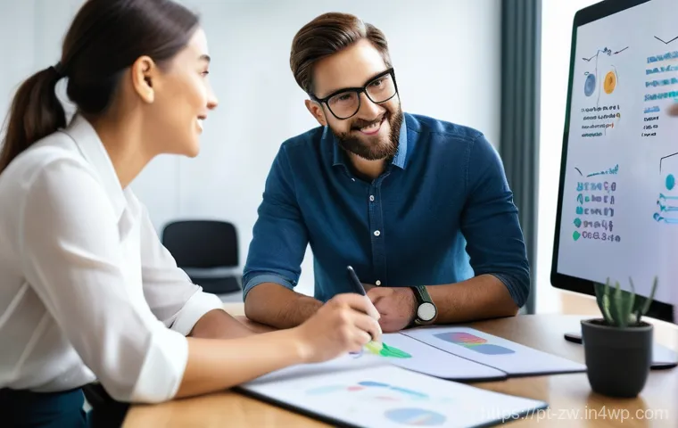 지식 관리의 세 가지 기둥 - **Prompt 1: The Knowledge Architect's Desk**
    "A bright, well-organized home office space with a ...