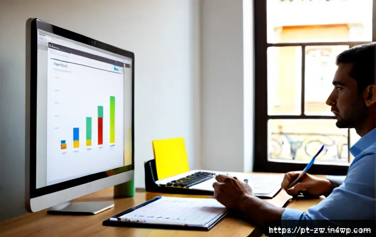 Home 17 지식 관리 체계의 지표 설정 - Photorealistic knowledge management metrics planning scene in a bright Lisbon co-working office, a P...